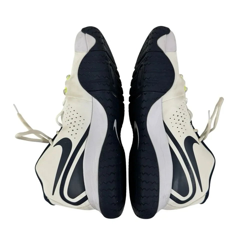 Nike Court Tech Challenge 20 Navy Hot Lime White BQ0234-103 9.5 Mens Tennis READ